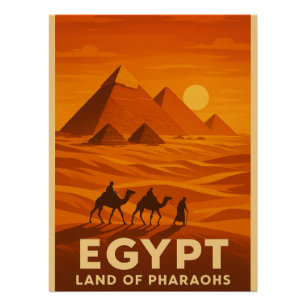 Mystieke piramides van Gizeh Perfect Poster