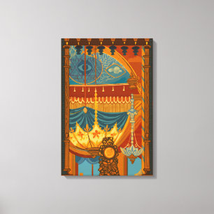 Mystieke plafondprint uit de muziekkamer van Brigh Canvas Afdruk