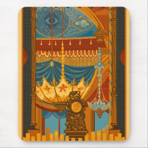 Mystieke plafondprint uit de muziekkamer van Brigh Muismat