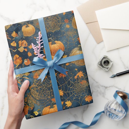 Mystieke Pompoen Dromen Wrapping Paper Cadeaupapier (Geschenken)