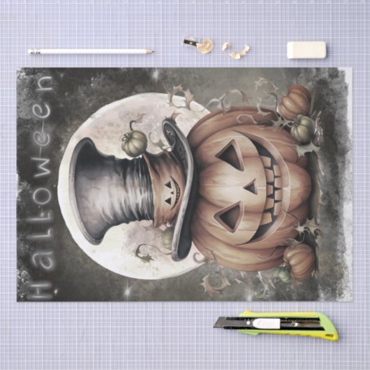 Mystieke pompoen tissuepapier (Craft)