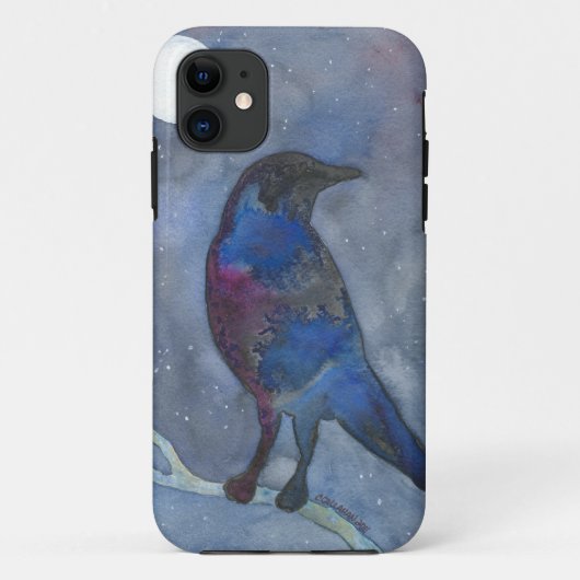 Mystieke raaf iphone 5 hoes (Achterkant)