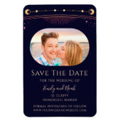 Mystieke Rainbow Blue Sun Maan Sterren Save The Da Magneet (Verticaal)