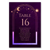 Mystieke Rainbow Deep Plum Zon Maan Sterren Ruimte Kaart (Achterkant)