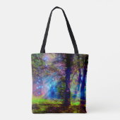 Mystieke Rainbow Forest Fantasy Art Tote Bag (Achterkant)