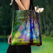 Mystieke Rainbow Forest Fantasy Art Tote Bag