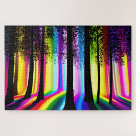 Mystieke Rainbow Forest Surreal Dream Legpuzzel