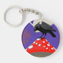 🗝️ **Mystieke raven acrylic sleutelhanger** Sleutelhanger