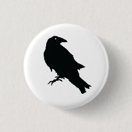 Mystieke Raven Button Pin: Omhels Elegantie en En