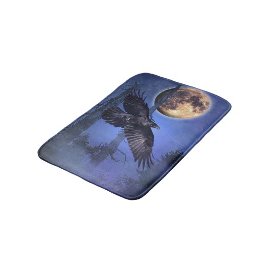 Mystieke Raven en Moon Bath Mat (Gekanteld)