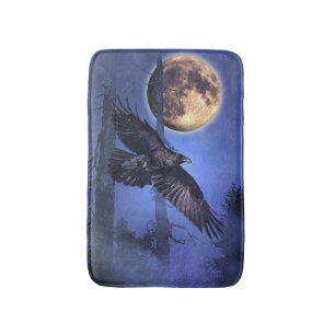 Mystieke Raven en Moon Bath Mat