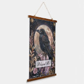 Mystieke Raven Kristal Hangend Wandkleed (Gebogen)