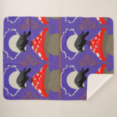 Mystieke Raven Sherpa Dekbed Deken (Voorkant (horizontaal))