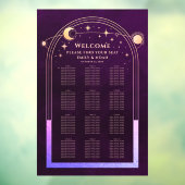 Mystieke Regenboog Plum Trouwstoel Grafiek Raamsticker (Vel 3)