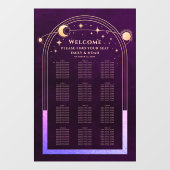 Mystieke Regenboog Plum Trouwstoel Grafiek Raamsticker (Vel)