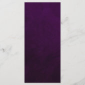 Mystieke regenboog pruim zon maan sterren bruiloft menu (Achterkant)