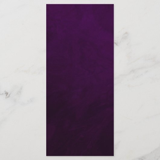 Mystieke regenboog pruim zon maan sterren bruiloft menu (Achterkant)