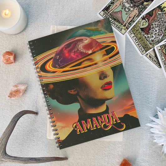 Mystieke Retro Collage Occulte Astrologie Orakel Notitieboek