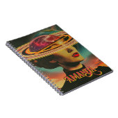 Mystieke Retro Collage Occulte Astrologie Orakel Notitieboek (Rechterzijde)