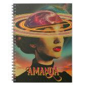 Mystieke Retro Collage Occulte Astrologie Orakel Notitieboek (Voorkant)