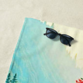 Mystieke Rivier Dromerig Bos Pad Ontwerp Strandlaken (In situ)