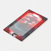 Mystieke rode boom onder volle maan post-it® notes (Schuin)