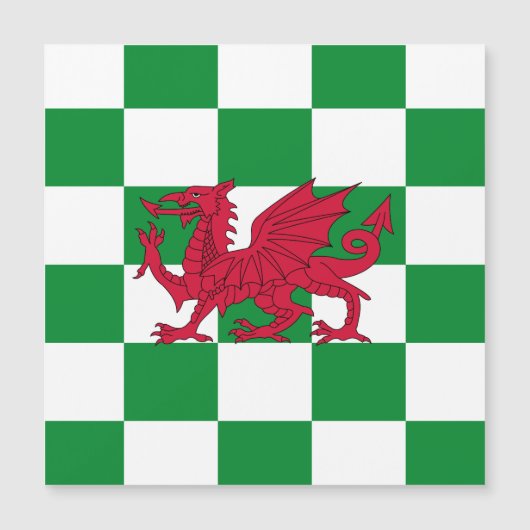 Mystieke Rode Keltische Draak Vlag van Wales (Voorkant)