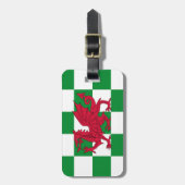 Mystieke Rode Keltische Draak Vlag van Wales Bagagelabel (Voorkant verticaal)