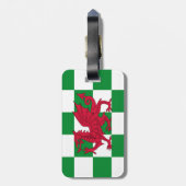 Mystieke Rode Keltische Draak Vlag van Wales Bagagelabel (Achterkant verticaal)