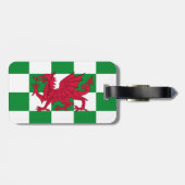 Mystieke Rode Keltische Draak Vlag van Wales Bagagelabel (Achterkant horizontaal)