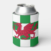 Mystieke Rode Keltische Draak Vlag van Wales Blikjeskoeler (Blikje Voorkant)