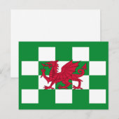 Mystieke Rode Keltische Draak Vlag van Wales Briefkaart (Voorkant / Achterkant)