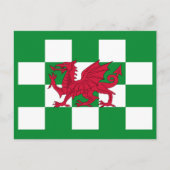 Mystieke Rode Keltische Draak Vlag van Wales Briefkaart (Voorkant)