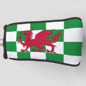 Mystieke Rode Keltische Draak Vlag van Wales Golfheadcover (Voorkant)