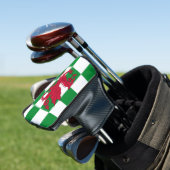 Mystieke Rode Keltische Draak Vlag van Wales Golfheadcover (Insitu)