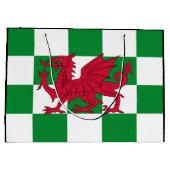 Mystieke Rode Keltische Draak Vlag van Wales Groot Cadeauzakje (Achterkant)