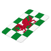 Mystieke Rode Keltische Draak Vlag van Wales Magneet (Linkerzijde)