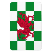 Mystieke Rode Keltische Draak Vlag van Wales Magneet (Verticaal)