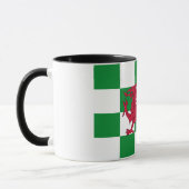 Mystieke Rode Keltische Draak Vlag van Wales Mok (Links)