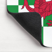 Mystieke Rode Keltische Draak Vlag van Wales Muismat (Hoek)