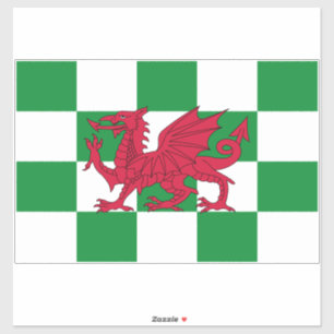 Mystieke Rode Keltische Draak Vlag van Wales Sticker