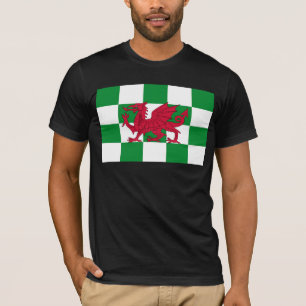 Mystieke Rode Keltische Draak Vlag van Wales T-shirt