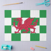 Mystieke Rode Keltische Draak Vlag van Wales Tissuepapier (Craft)
