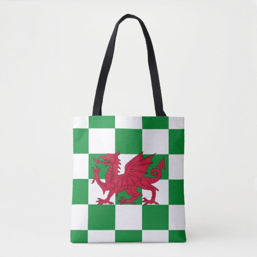 Mystieke Rode Keltische Draak Vlag van Wales Tote Bag (Voorkant)