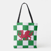 Mystieke Rode Keltische Draak Vlag van Wales Tote Bag (Achterkant)