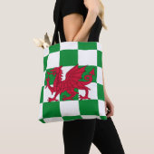 Mystieke Rode Keltische Draak Vlag van Wales Tote Bag (Dichtbij)
