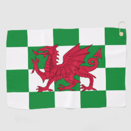 Mystieke Rode Keltische Drakenvlag van Wales Golfhanddoek