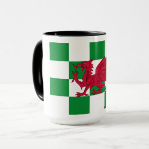 Mystieke Rode Keltische Drakenvlag van Wales Mok