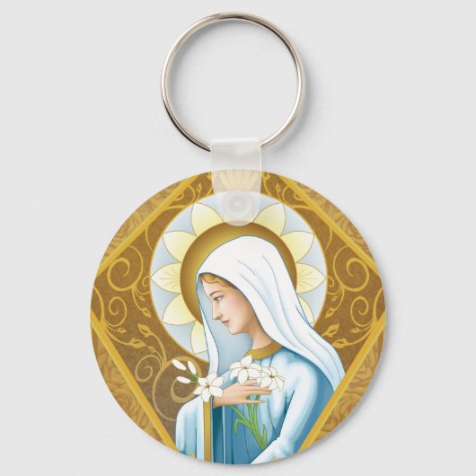 Mystieke Roos Sleutelhanger (Voorkant)