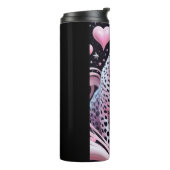 Mystieke Roze Luipaard Thermosbeker (Gedraaid links)